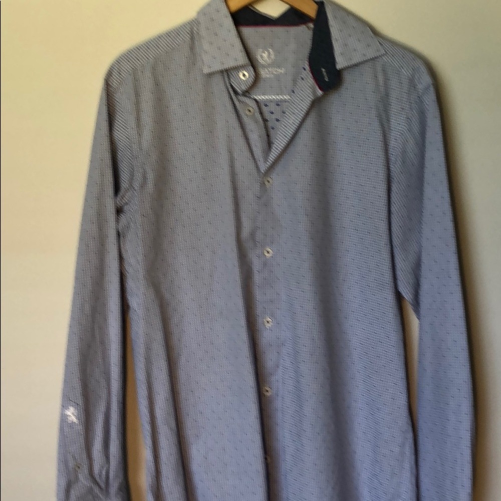Bugatchi Uomo High End Dress Shirt 15 1/5 neck